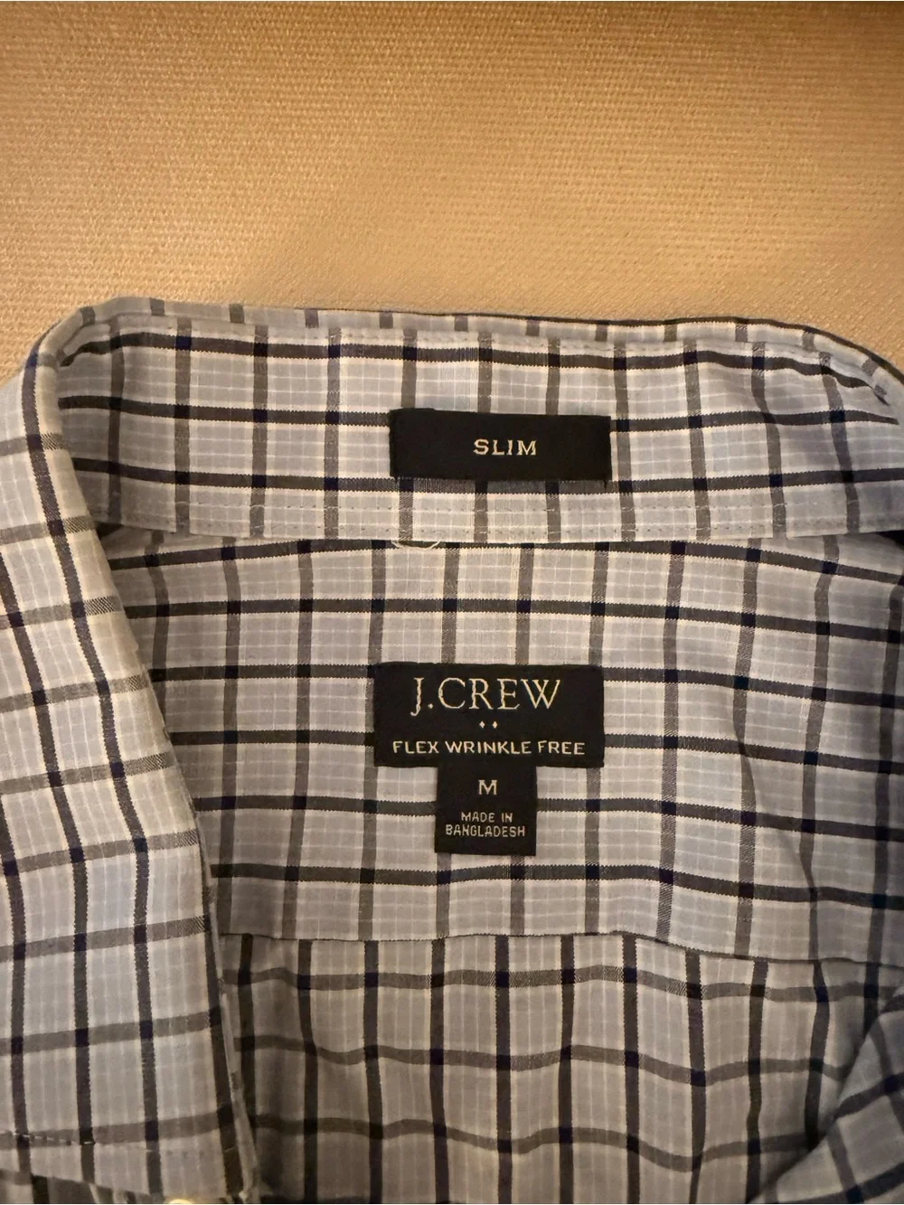 J. Crew Light Blue Check Dress Shirt